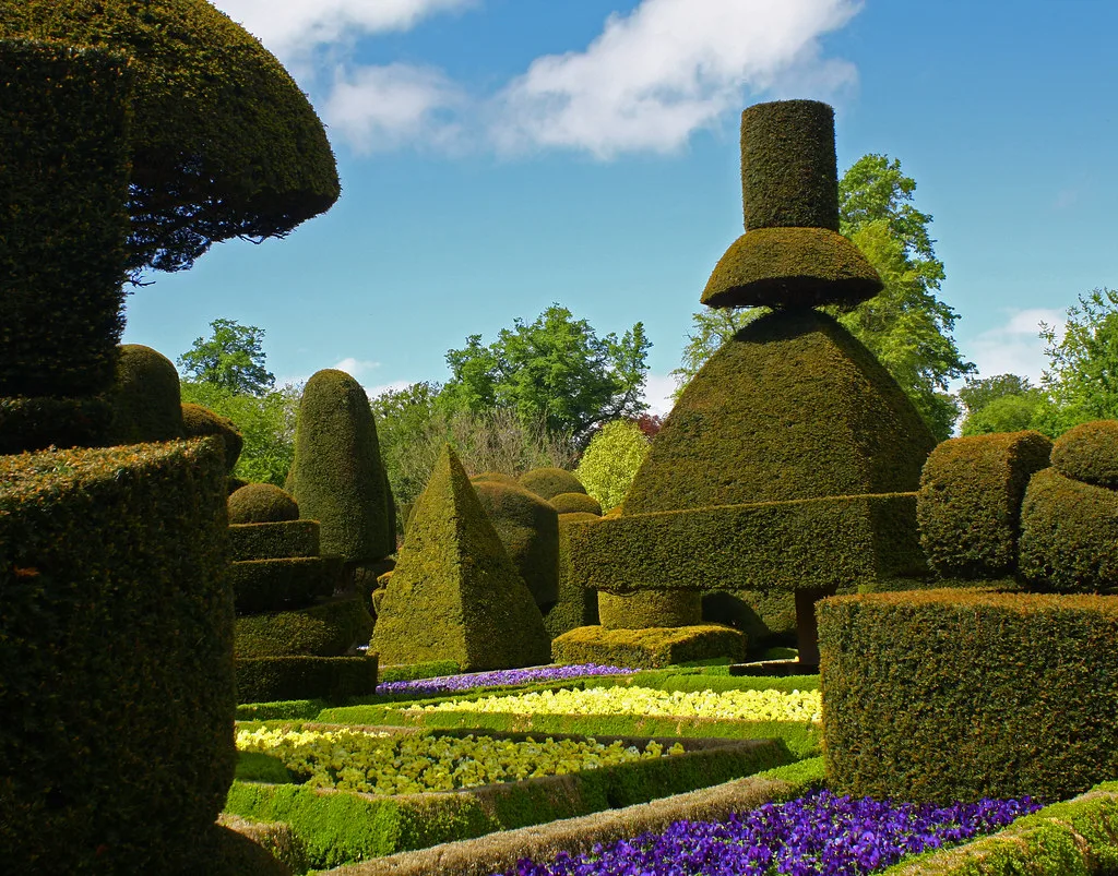 The topiary garden at Levens Hall, five miles south of Kendal