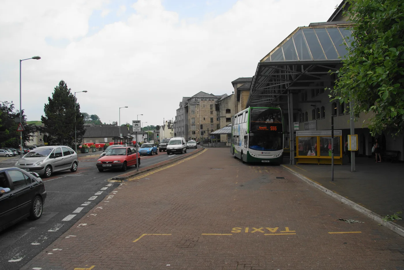 A Stagecoach 555 showing Keswick at Kendal bus station. The photo is from before this consultation