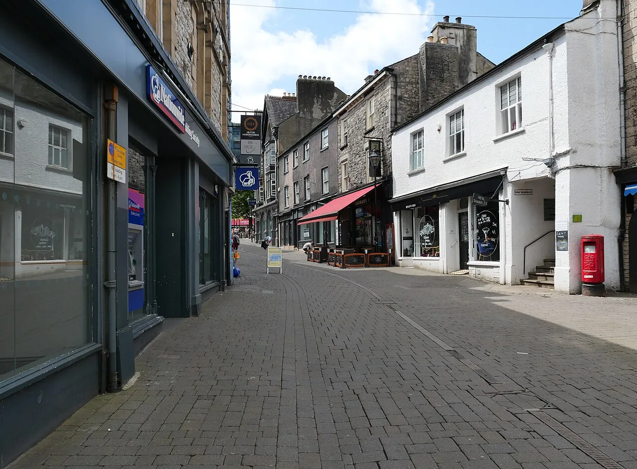 Finkle Street in Kendal town centre. A general view of the town, not of any location named in the police data