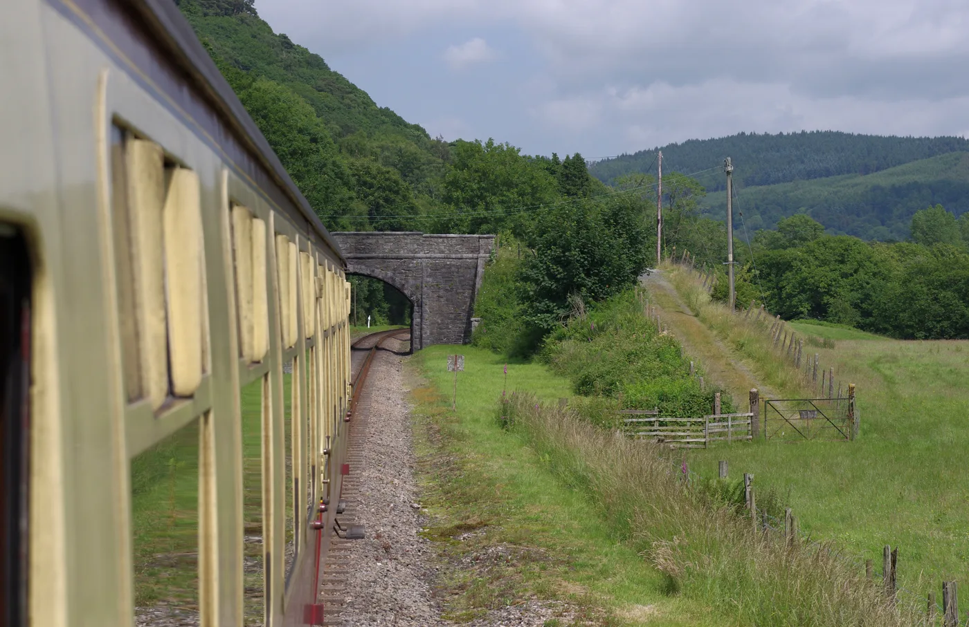 A Lakeside and Haverthwaite Railway steam train near Backbarrow. The line runs through half term, to the end of its season on 1 November