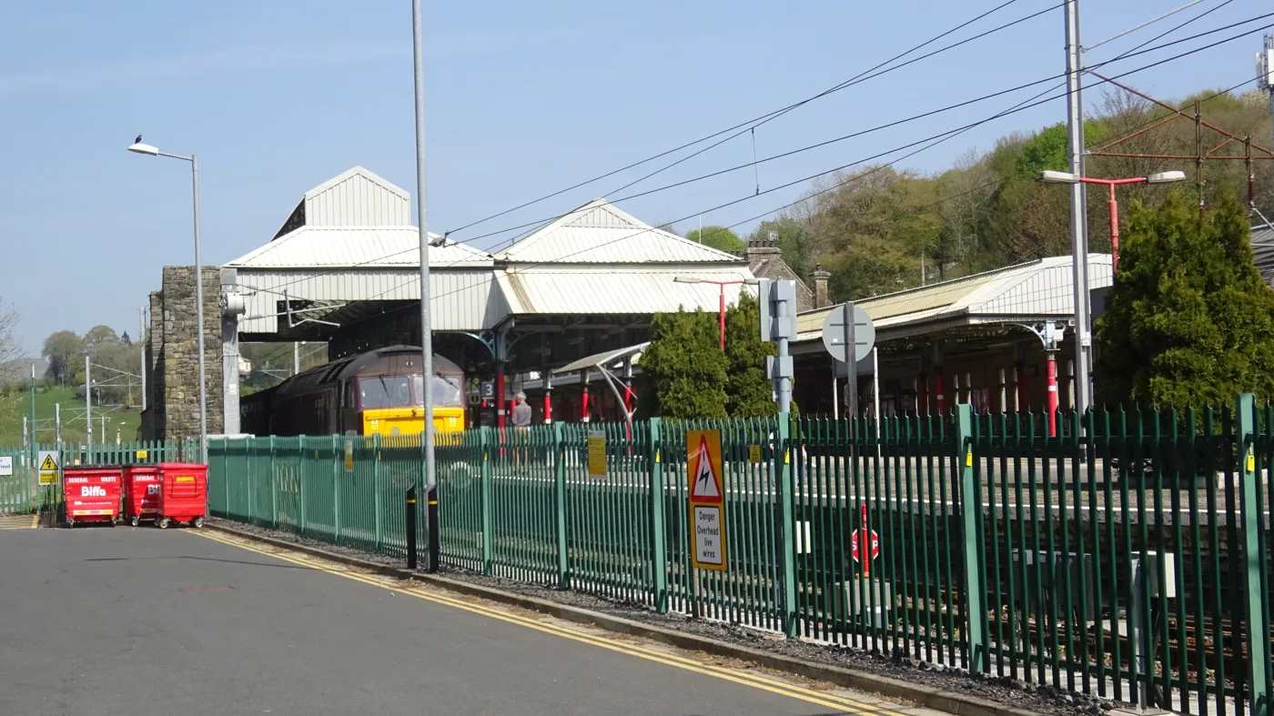 Oxenholme station, seen from the car park. The 7.7 hectare site sits next to the station and about 2km from Kendal town centre
